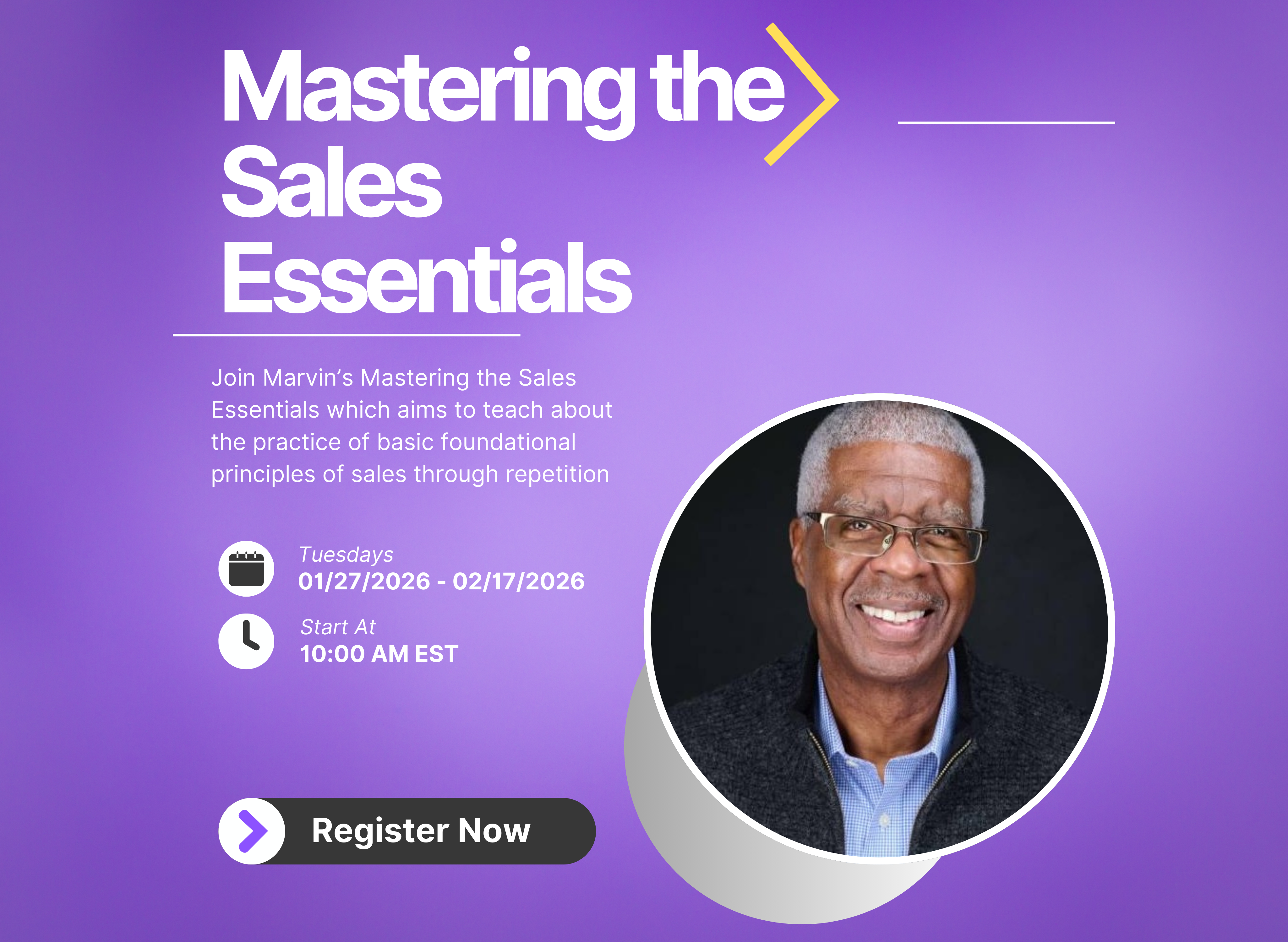 [Duplicate] Mastering the Sales Essentials with Marvin Montgomery